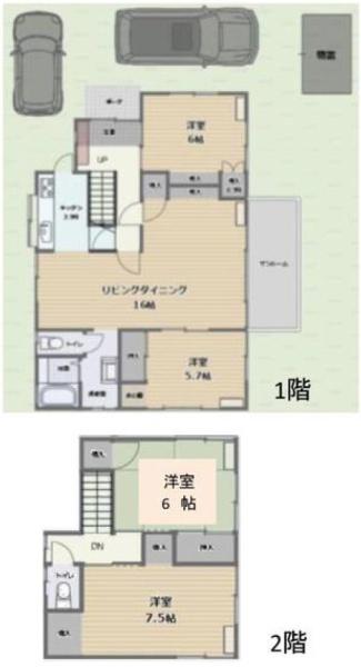 富里市　七栄（とみさとし　ななえ） 中古一戸建
