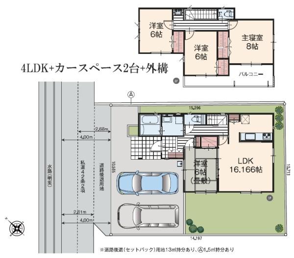 山武市　成東（さんむし　なるとう）全１棟１号棟の間取り画像