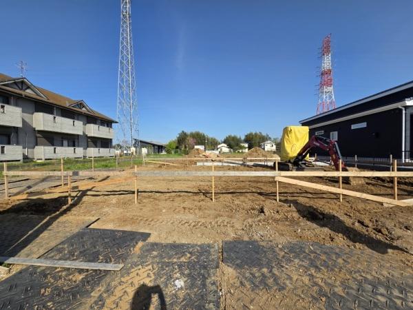八街市　朝日　Ｕ３の前面道路含む現地写真画像