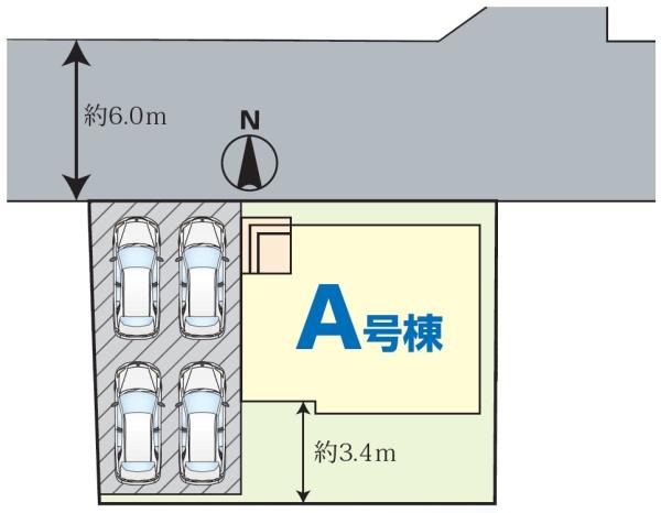 成田市　並木町（公津の杜Ⅳ）全１棟　A号棟の区画図画像