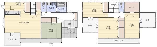 八街市　文違（やちまたし　ひじかい）の間取り画像