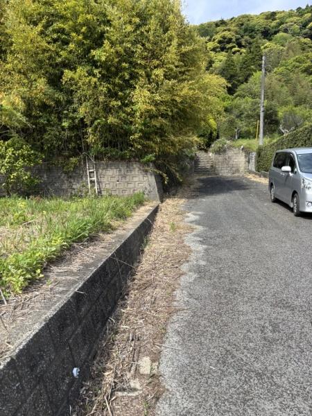 建築条件なし売地　東金市　大豆谷（とうがねし　まめざく）の前面道路含む現地写真画像