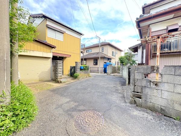 東金市田間の前面道路含む現地写真画像