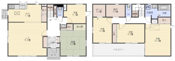 八街市　大木（やちまたし　おおぎ）の間取り画像