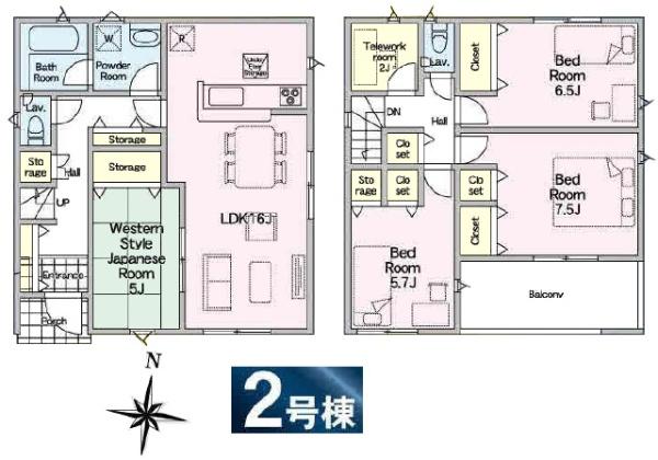 クレイドルガーデン　八街市文違第８・全２棟・２号棟の間取り画像