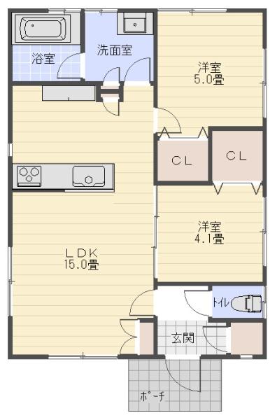 山武市 本須賀(さんむし もとすか)の間取り画像