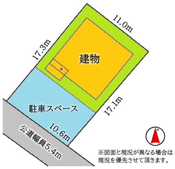山武市　成東　２Ｕ－１の区画図画像