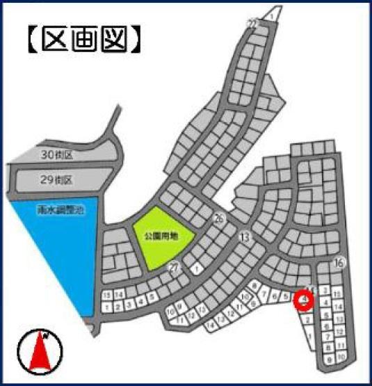 東金市 八坂台5丁目の全体区画図画像