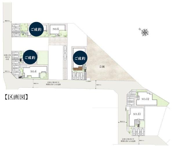 富里市七栄 ザ・ドリームフィールド成田75 12号棟の全体区画図画像