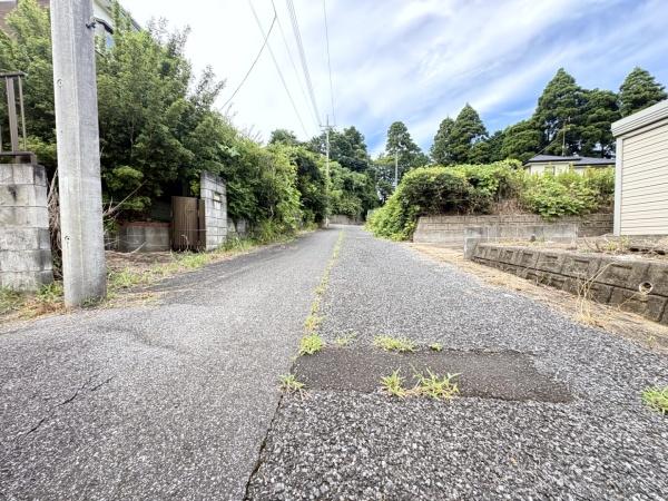 山武市 埴谷 (さんむし はにや)建築条件なし土地の前面道路含む現地写真画像