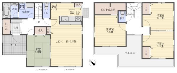 東金市 北之幸谷 とうがねし きたのこうやの間取り画像