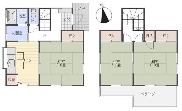 八街市　朝日（やちまたし　あさひ）の間取り画像