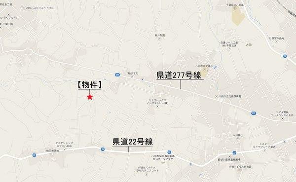 売地・八街市 八街い(やちまたし やちまた い)の現地案内図画像