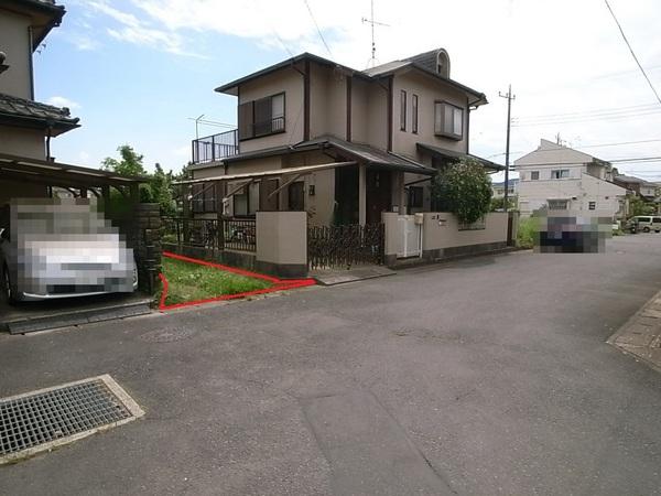 売地　八街市　文違（やちまたし　ひじかい）の前面道路含む現地写真画像