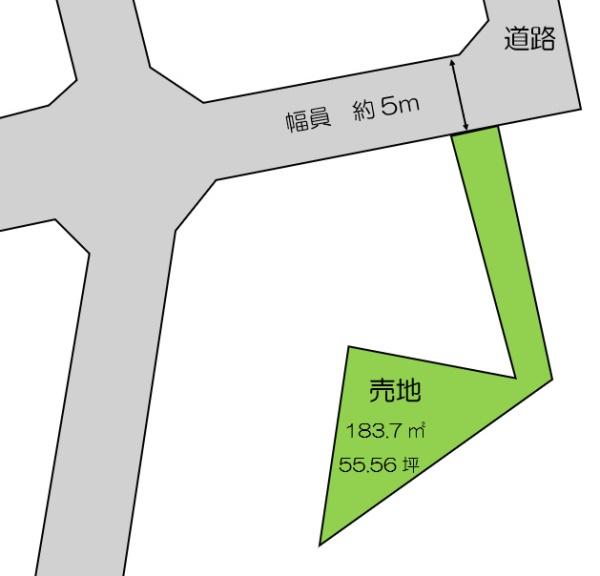 売地　八街市　文違（やちまたし　ひじかい）の間取り画像