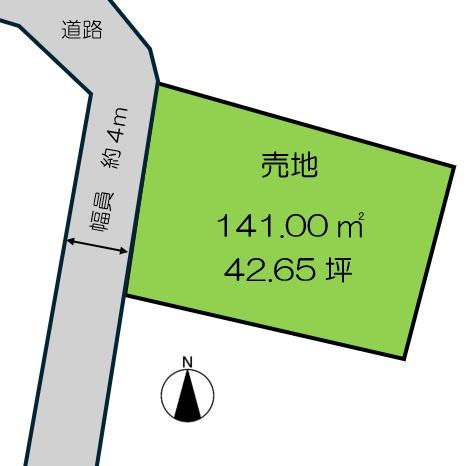売地・富里市十倉の間取り画像