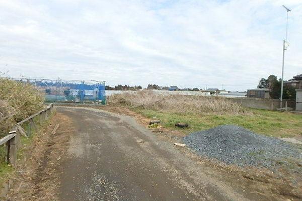 売地・富里市十倉の前面道路含む現地写真画像