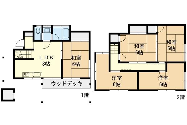 八王子市川口町　中古戸建の間取り画像