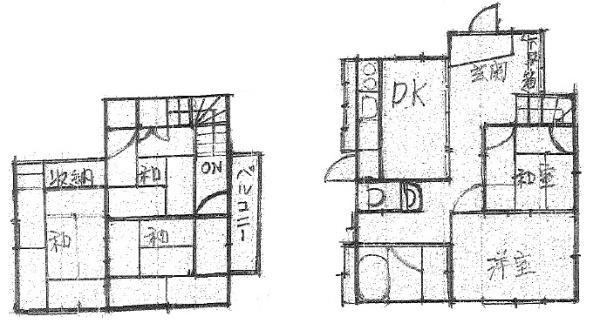 八王子市初沢町　中古戸建の間取り画像