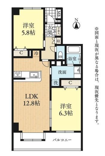 東急ドエルアルス川口並木の間取り画像