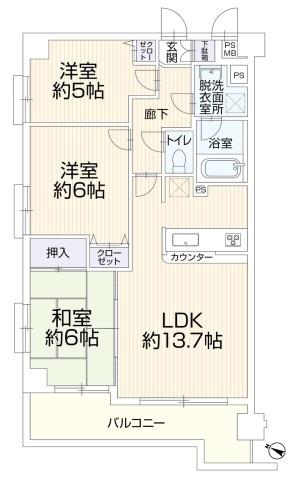 センチュリーめじろ台の間取り画像