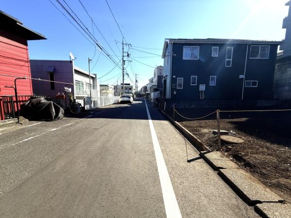 八王子市台町1丁目 売地の前面道路含む現地写真画像