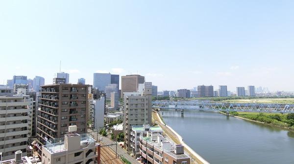 プルミエール多摩川の現地からの眺望画像