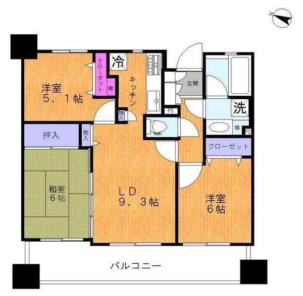 プルミエール多摩川の間取り画像