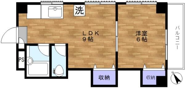 小松ハイツの間取り画像