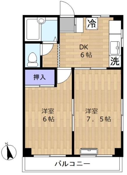 スカイハイツ新堀の間取り画像