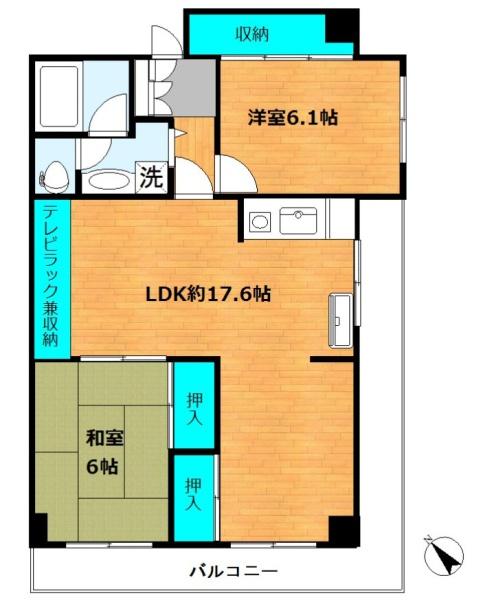 スプリングハイツ川崎の間取り画像
