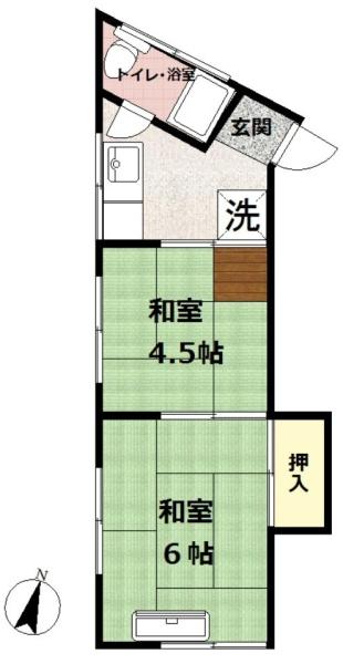 第2初音荘の間取り画像