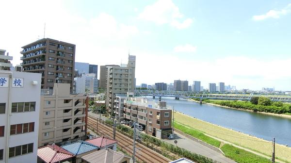 プルミエール多摩川の現地からの眺望画像