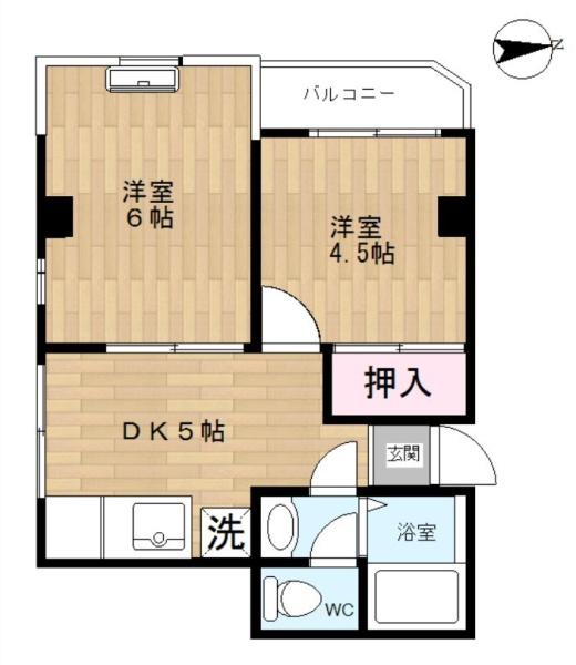 サンローズマンションの間取り画像