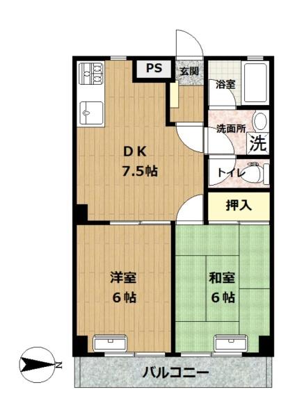 ロードスプリング出来野の間取り画像