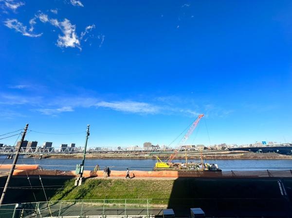 プルミエール多摩川の現地からの眺望画像