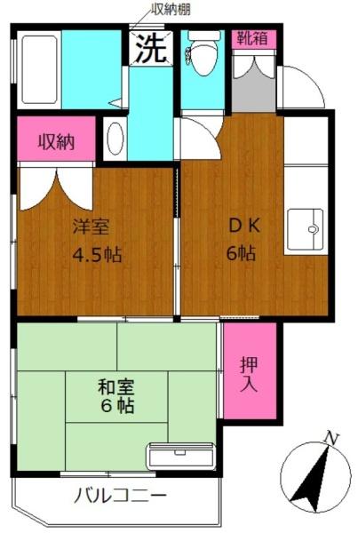 カーサK1の間取り画像