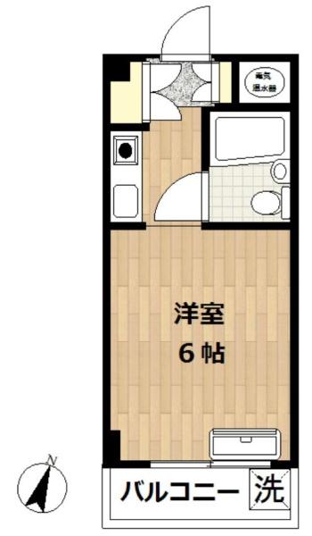 岸谷サンハイムの間取り画像