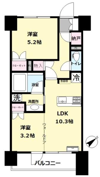プライム川崎の間取り画像