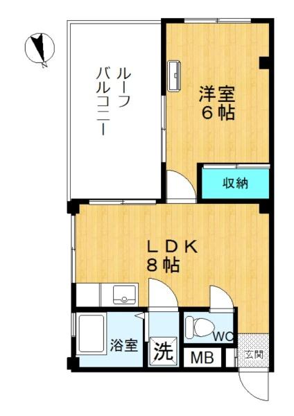 ハイム中瀬の間取り画像