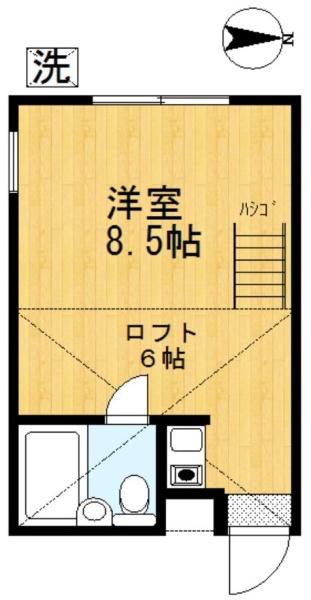 コーポラスダイトの間取り画像