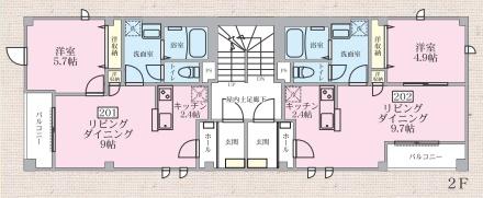 オアシス川崎大師の間取り画像
