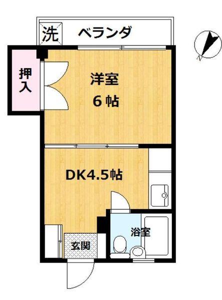 貝塚フラットの間取り画像