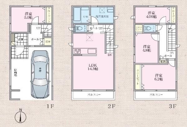 旭町一丁目戸建の間取り画像