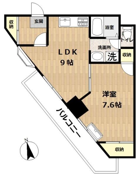 ナリタハイツの間取り画像