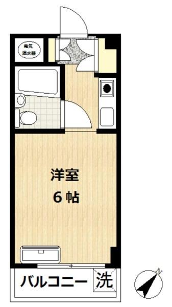 岸谷サンハイムの間取り画像