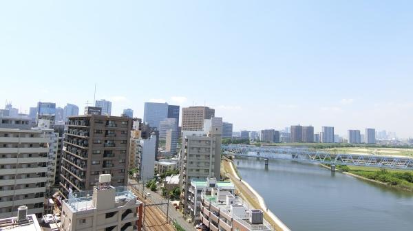 プルミエール多摩川の現地からの眺望画像