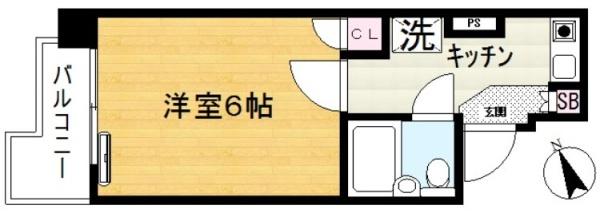 スカイコート川崎第6の間取り画像