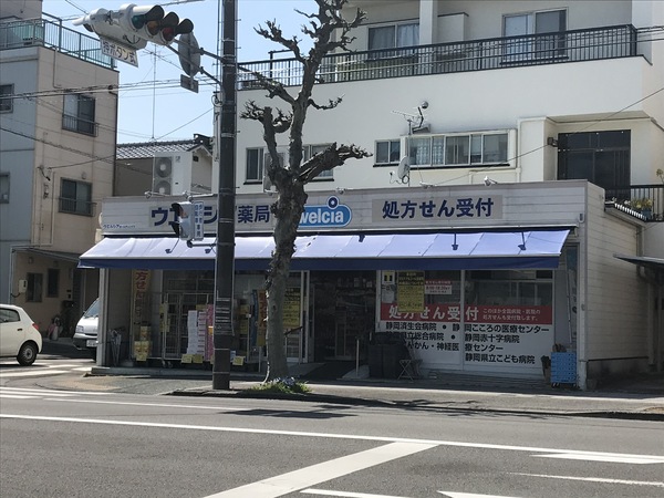静岡市葵区本通西町　中古住宅　土地　3,200万のドラッグストア画像