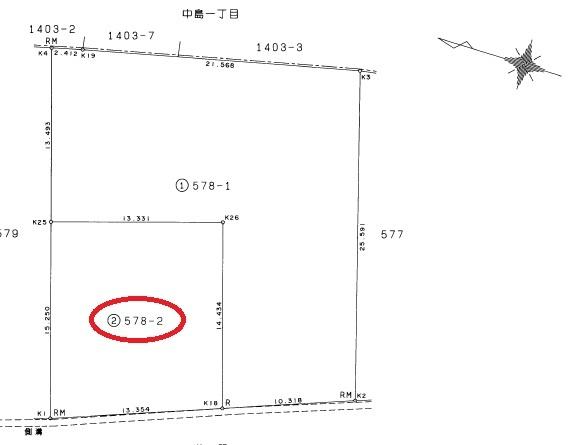 浜松市中央区木戸町　古家付き土地　1860万円の間取り画像